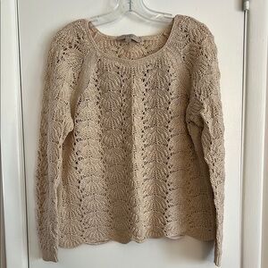 Women's Beige Loft Sweater, XL